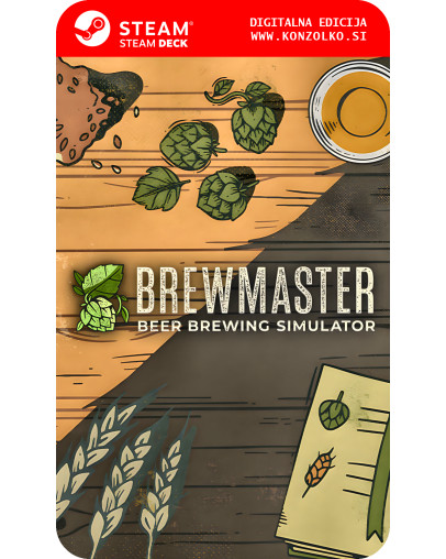 Brewmaster Beer Brewing Simulator - Steam koda brez škatlice (WINDOWS PC | STEAM DECK)