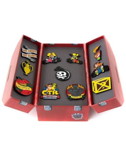Crash Team Racing Nitro-Fueled komplet priponk v škatli z orodjem Numskull