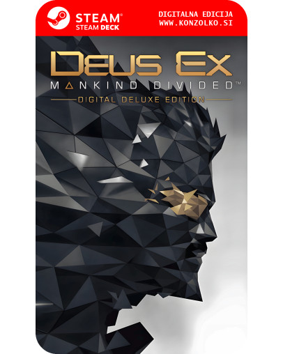 Deus Ex Mankind Divided Digital Deluxe Edition - Steam koda brez škatlice (WINDOWS PC | STEAM DECK)