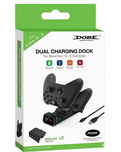 Dobe polnilna postaja za dva kontrolerja z baterijami za Xbox Series