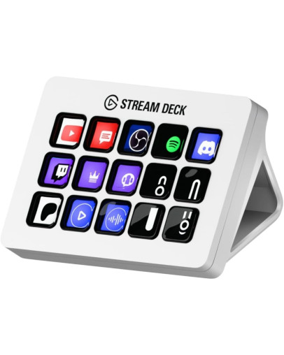 Elgato Stream Deck MK.2 kontroler za vsebine bele barve