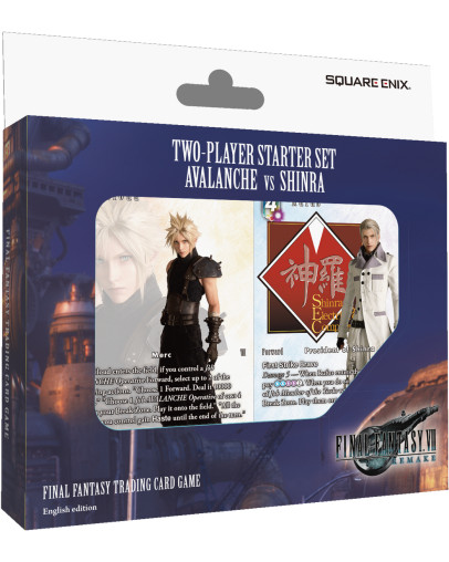 Final Fantasy TCG FFVII Remake Avalanche vs Shinra začetni komplet igralnih kart za dva igralca