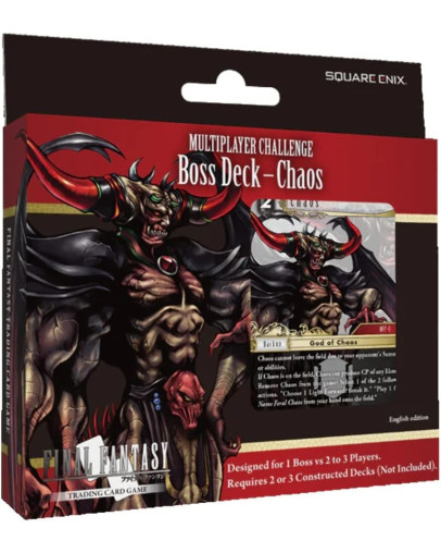 Final Fantasy TCG Multiplayer Challenge Boss Deck Chaos komplet igralnih kart