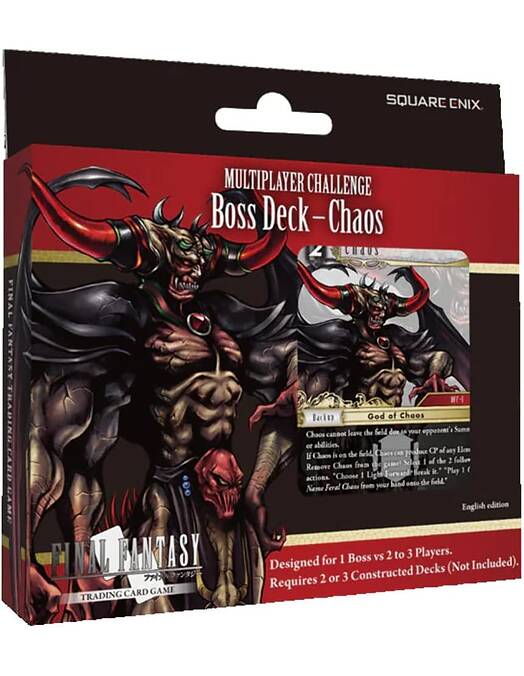 Final Fantasy TCG Multiplayer Challenge Boss Deck Chaos komplet igralnih kart