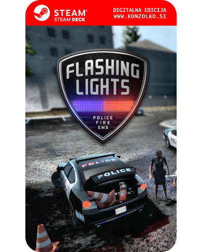 Flashing Lights Police Fire EMS - Steam koda brez škatlice (WINDOWS PC | STEAM DECK)