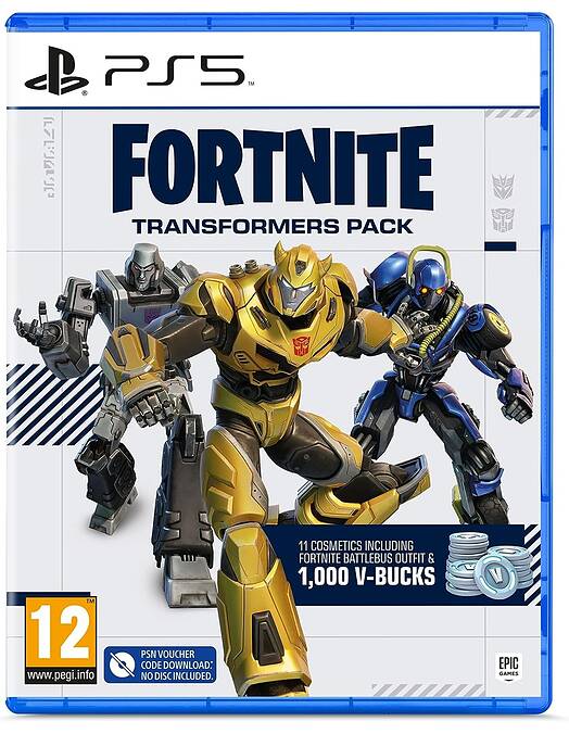 Fortnite Transformers Pack - koda v škatlici (PS5)