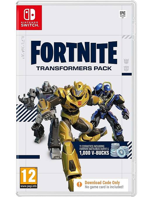 Fortnite Transformers Pack - koda v škatlici (SWITCH)