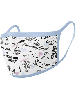 Friends Phrases maska za obraz dvojno pakiranje Pyramid