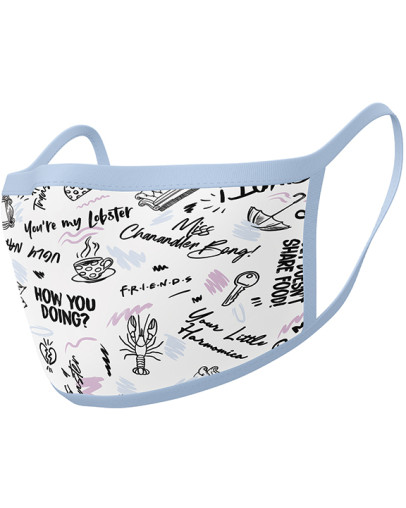 Friends Phrases maska za obraz dvojno pakiranje Pyramid