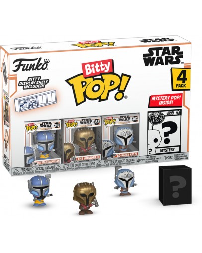 Funko Bitty Pop Star Wars Heavy Mandalorian 4-pack Funko Bitty Pop Star Wars Heavy Mandalorian 4-pack