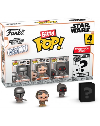Funko Bitty Pop Star Wars The Mandalorian 4-Pack Funko Bitty Pop Star Wars The Mandalorian 4-Pack