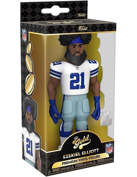 Funko Gold 5 NFL Cowboys Ezekiel Elliott Home Uni