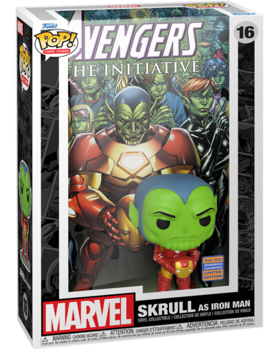Funko Pop Comic Cover Marvel Skrull as Iron Man
