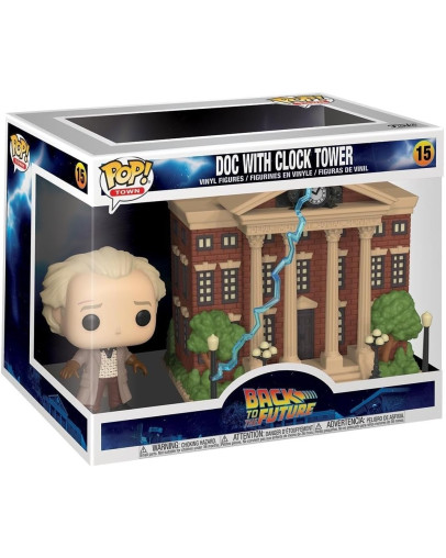 Funko Pop figura Town Nazaj v prihodnost Doc z urnim stolpom