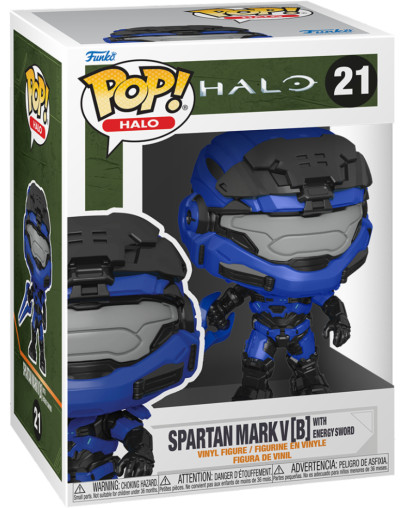 Funko Pop Games Halo Infinite Spartan Mark V with Blue Sword