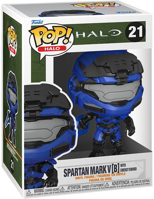 Funko Pop Games Halo Infinite Spartan Mark V with Blue Sword