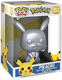 Funko Pop Games Pokemon 10 Pikachu Silver Metallic