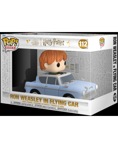Funko Pop Ride Super Deluxe Harry Potter 20th Anniversary Ron Weasley in Flying Car