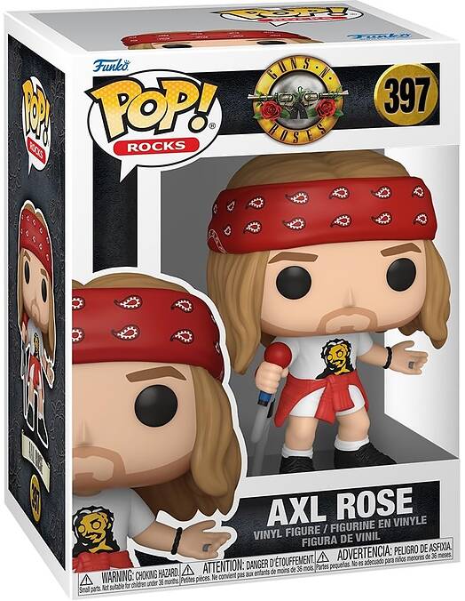 Funko Pop Rocks Guns & Roses Axl Rose 1992