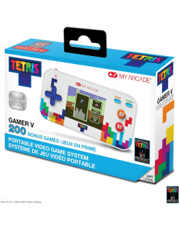 Gamer V Tetris prenosni igralni sistem z 201 igrami