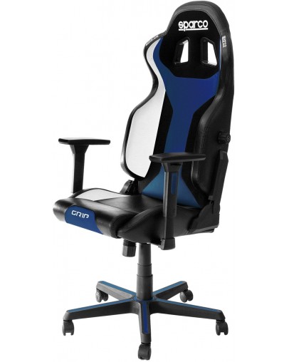 Gaming stol Sparco Grip Sky črno-modre barve