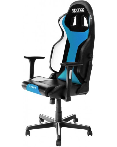 Gaming stol Sparco Grip Sky črno-svetlo modre barve Gaming stol Sparco Grip Sky črno-svetlo modre barve