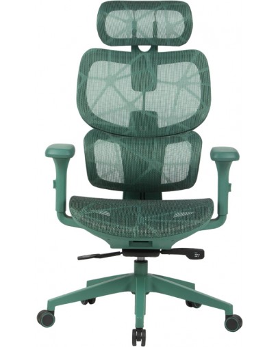 Gaming stol Spawn ERGO MESHY zelene barve