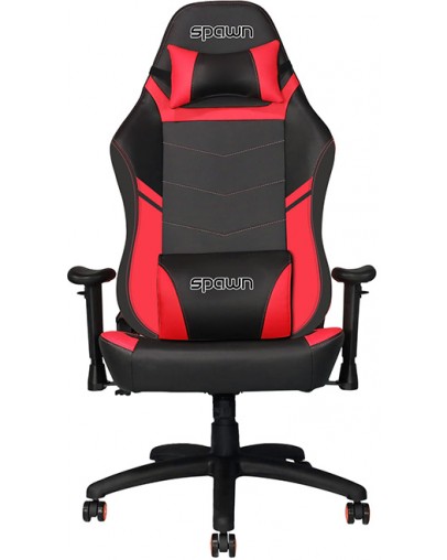 Gaming stol Spawn Knight series črno-rdeče barve
