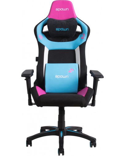 Gaming stol Spawn Neon edition črno-zelene barve