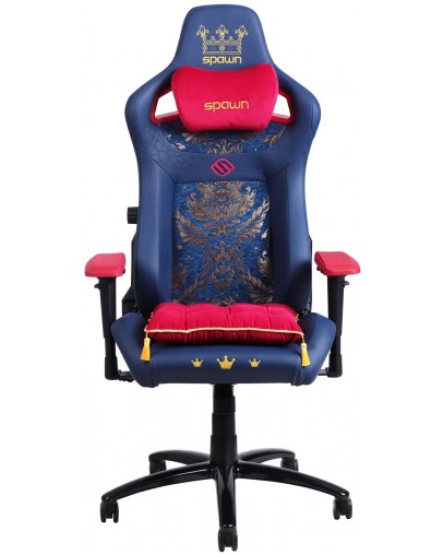 Gaming stol Spawn Royal edition črno-zlate barve