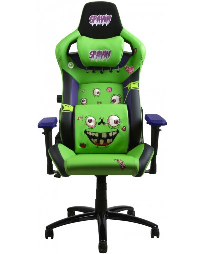 Gaming stol Spawn Zombie edition črno-zelene barve