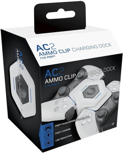 Gioteck AC-2 Ammo Clip dvojna polnilna postaja za PS5 kontrolerja