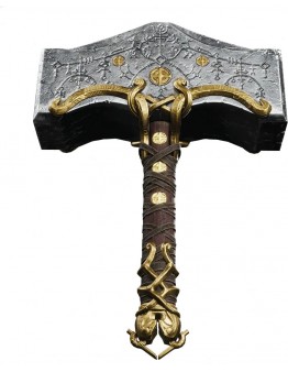 God of War Ragnarok Mjolnir Thor Hammer (okrasna replika iz plastike)