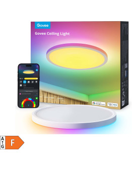 Govee 30cm pametna okrogla stropna svetilka z RGBIC osvetlitvijo