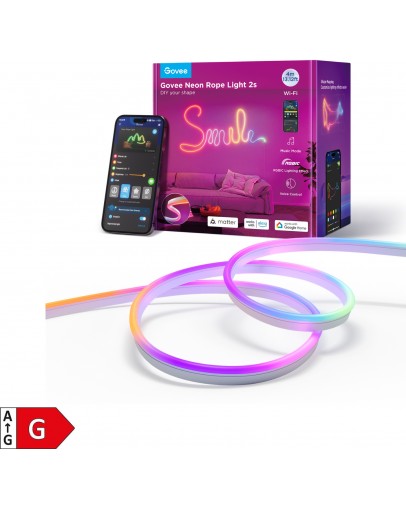 Govee Neon Rope svetlobni trak 2 bele barve dolžine 4 metre