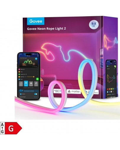 Govee Neon Rope svetlobni trak 2 dolžine 3 metre Govee Neon Rope svetlobni trak 2 dolžine 3 metre