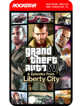 Grand Theft Auto 4 The Complete Edition - Rockstar koda brez škatlice (WINDOWS PC)