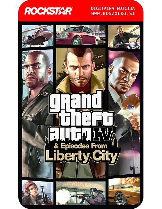 Grand Theft Auto 4 The Complete Edition - Rockstar koda brez škatlice (WINDOWS PC)