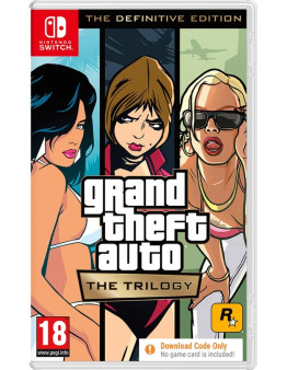 Grand Theft Auto The Trilogy The Definitive Editon - koda v škatlici (SWITCH)