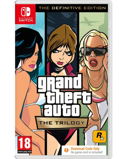 Grand Theft Auto The Trilogy The Definitive Editon - koda v škatlici (SWITCH)