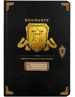 Harry Potter beležka A5 s trdimi platnicami Hogwarts Shield Blue Sky