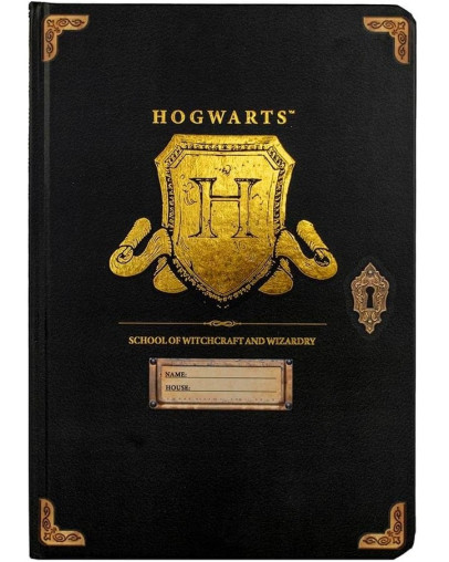 Harry Potter beležka A5 s trdimi platnicami Hogwarts Shield Blue Sky