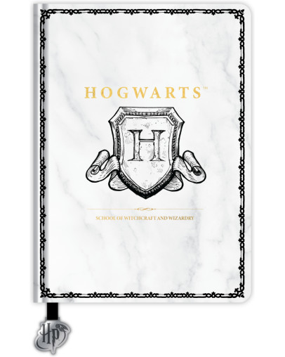 Harry Potter debela beležka A5 Hogwarts Shield Blue Sky