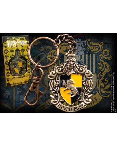 Harry Potter obesek z grbom Hufflepuff Noble Collection