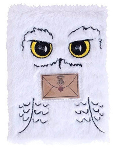 Harry Potter plišasta beležka A5 Hedwig Blue Sky