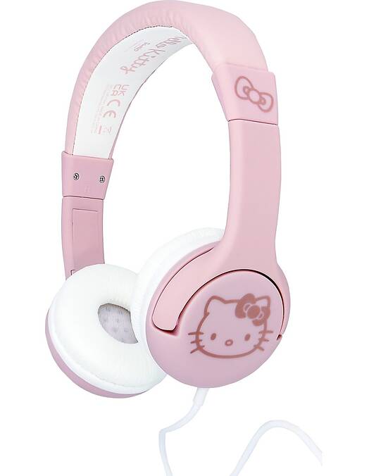 Hello Kitty otroške žične slušalke rožnato zlate barve za PS5 & PS4 & Xbox & Switch & PC & mobilne telefone OTL