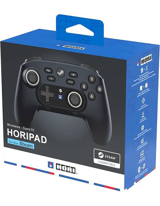Hori brezžični kontroler Horipad Midnight Black za PC & Steam Deck