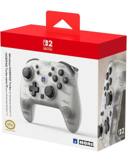Hori Horipad Turbo brezžični igralni plošček v Frost beli barvi za Switch & Switch 2