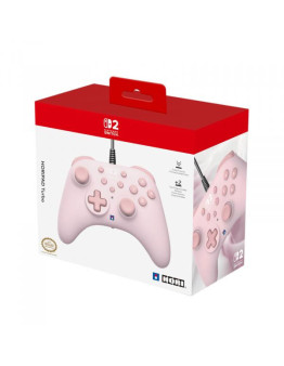 Hori Horipad Turbo žični kontroler nežno roza barve za Nintendo Switch 2