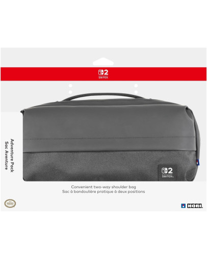 Hori Nintendo Switch 2 potovalna torbica s pasom črne barve